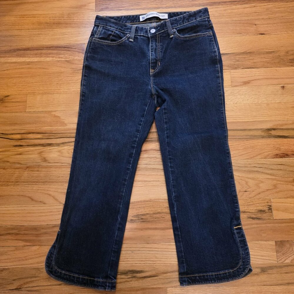 Gap Cropped Boot Cut Stretch Jeans 6